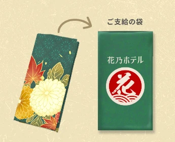 手ぬぐい：お客様ご支給の袋入れ