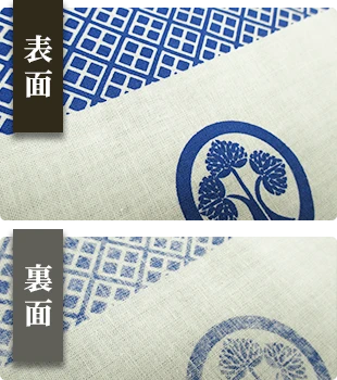 顔料プリント手ぬぐい（表面・裏面）