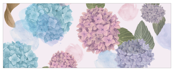 6月の手ぬぐいデザイン|紫陽花柄