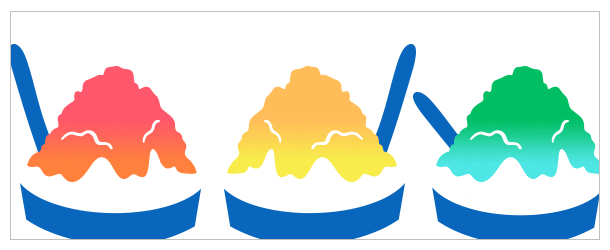 8月の手ぬぐいデザイン|かき氷柄