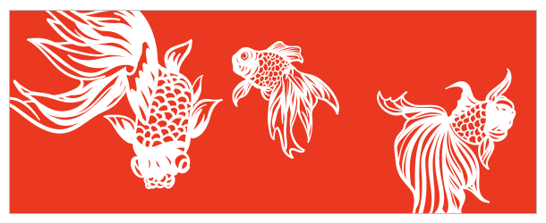 8月の手ぬぐいデザイン|金魚柄
