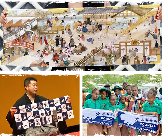 手ぬぐい製作実績（フルカラー・落語・参加記念）