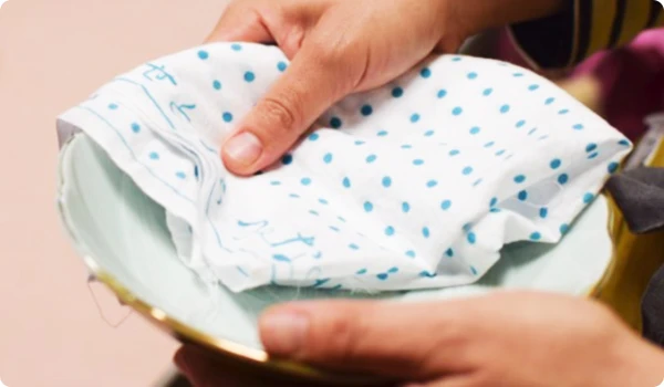 手ぬぐい使用時